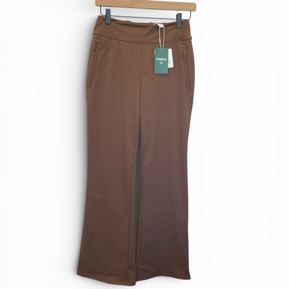 Halara Flex DayStretch Mid Rise Flare Pants‎ Size S (4-6) Reg Bison Stretch Work